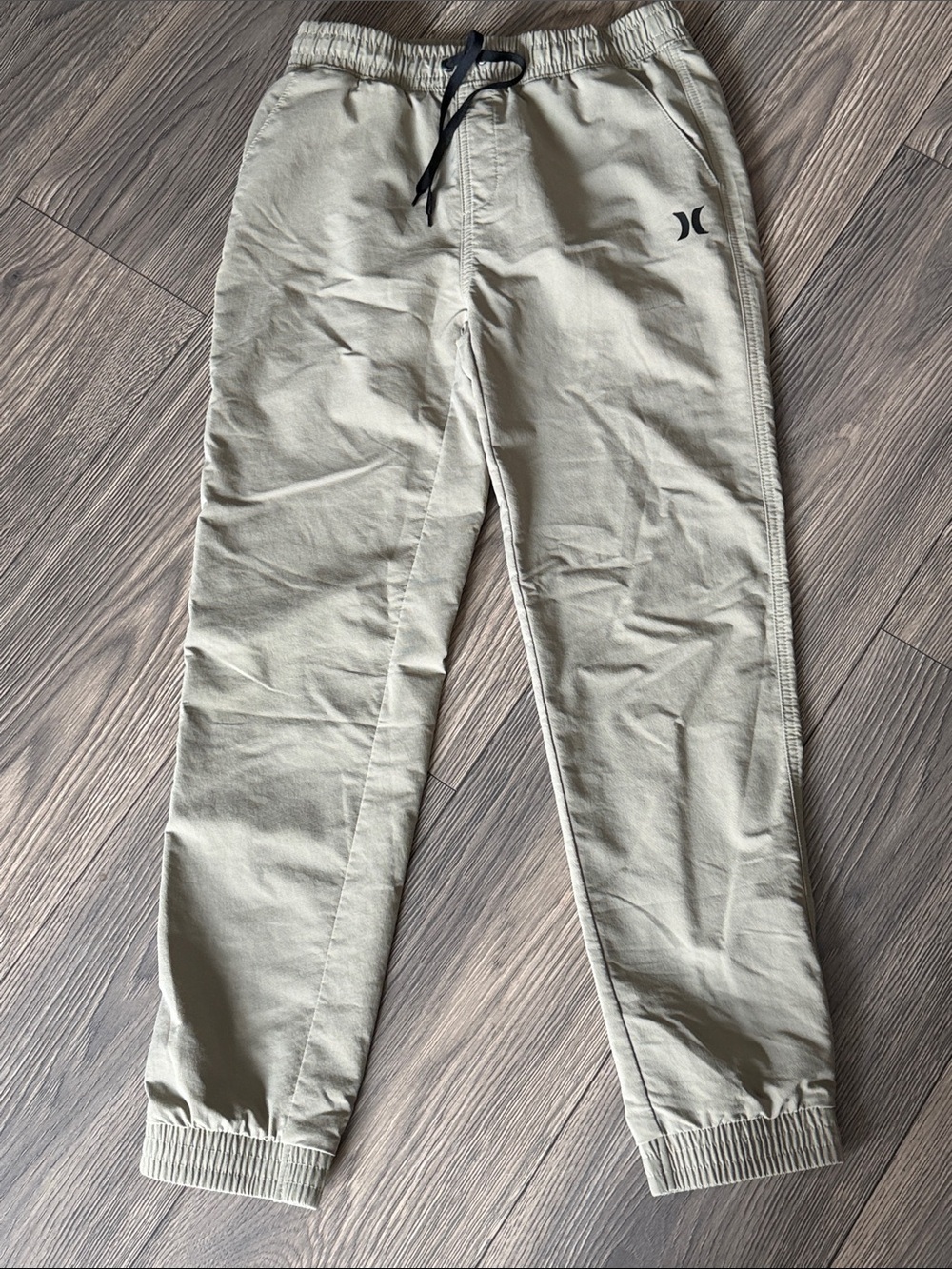 Hurley Olive Green Jogger Pants with Black Drawcord